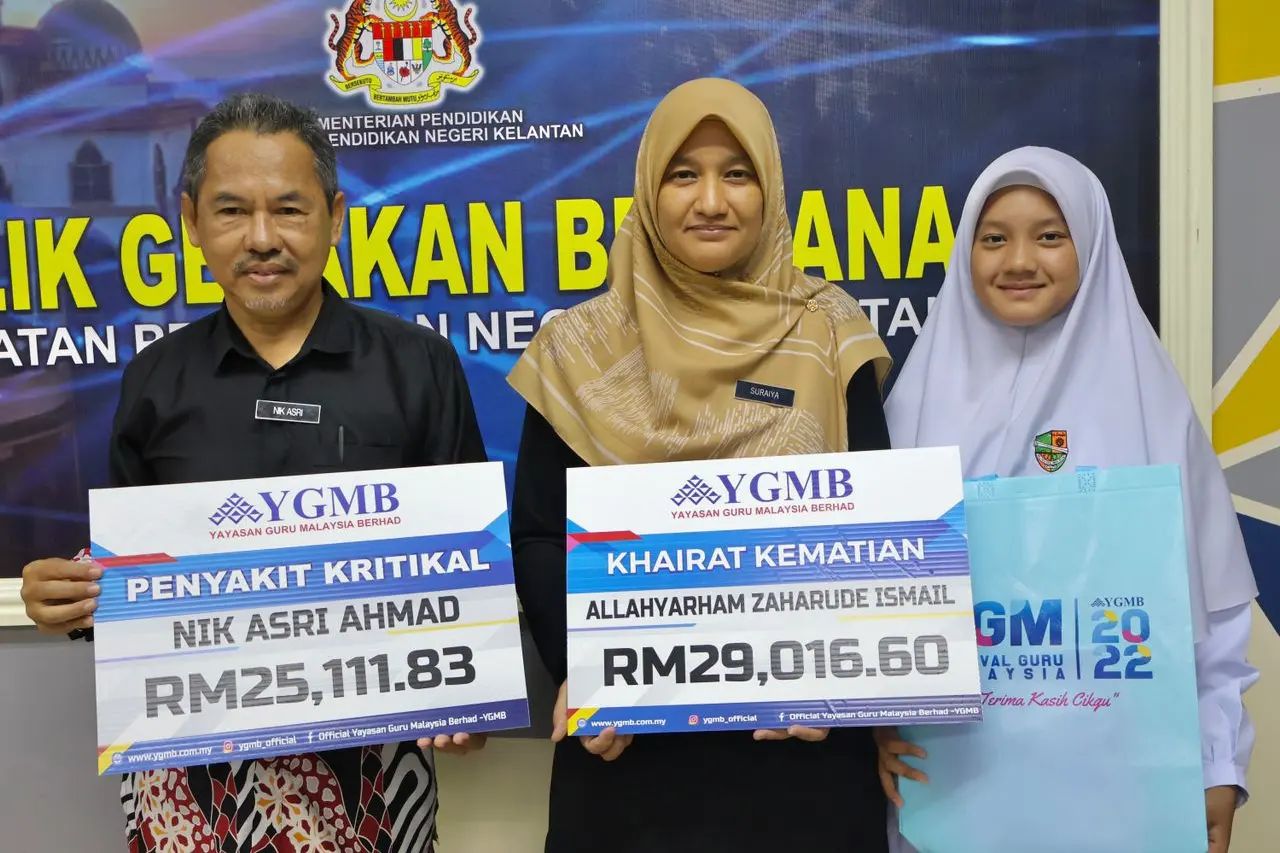 BALU SEORANG GURU SYUKUR TERIMA SUMBANGAN LEBIH RM27,000 DARI YGMB